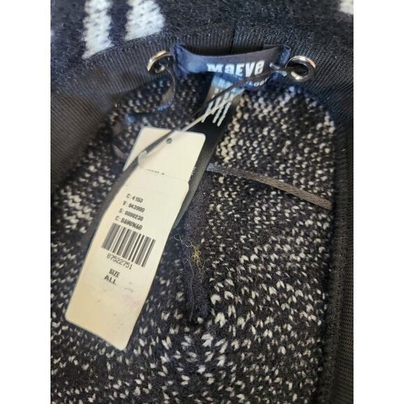 NWT Anthropologie Maeve Icon Beret Black White One Size main image 4
